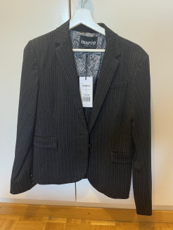 Veste blazer à rayures noire taille M