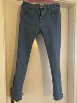 Trousers on jeans