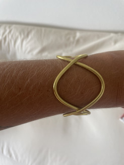 Gold-plated metal bracelet