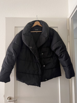 Monki black down jacket