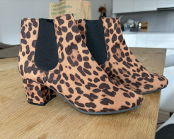 Leopard boots, size 39