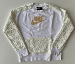 Sweatshirt nike roundneck marque Nike crème et doré en parfait état Taille : 137-144