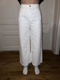 carol white flared jeans