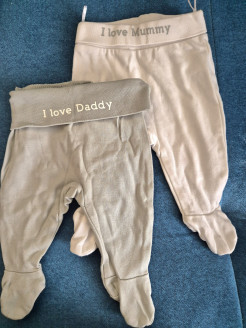 Set of 2 trousers with feet