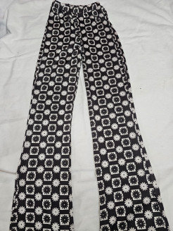 Flower pattern trousers