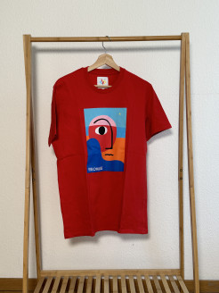 Rotes Celio x Visionär T-Shirt