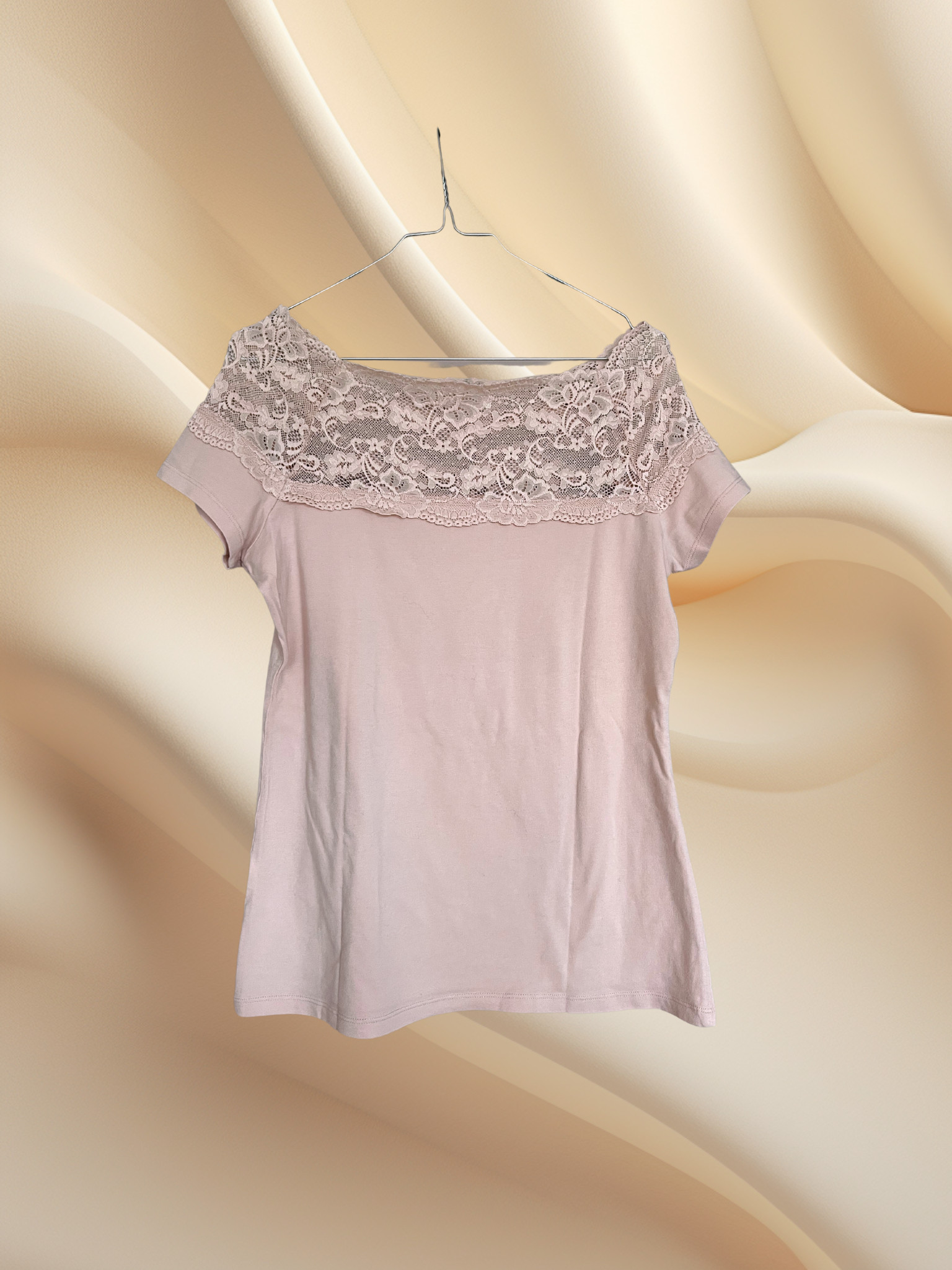 light pink lace top