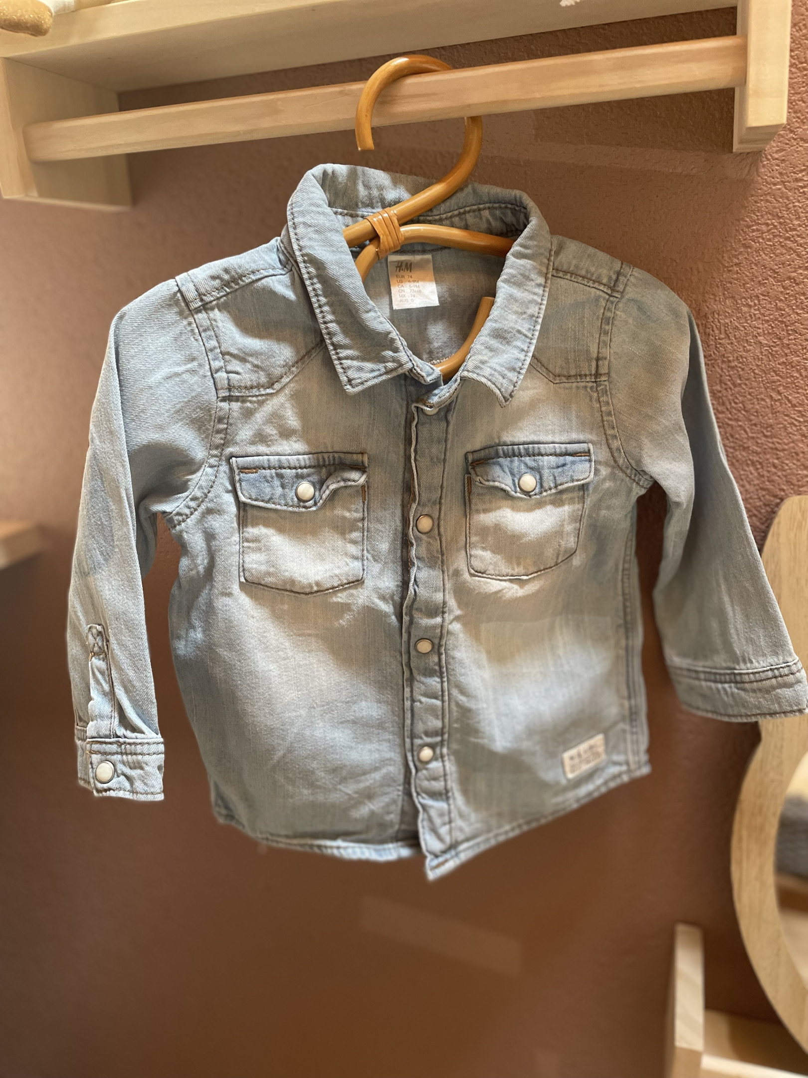 Denim shirt 74cm Clozen