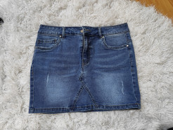 Mini-jupe jeans