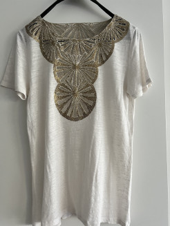 T-shirt Tory Burch en lin