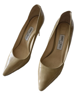 Jimmy Choo Romy 85 talons vernis nude (39)