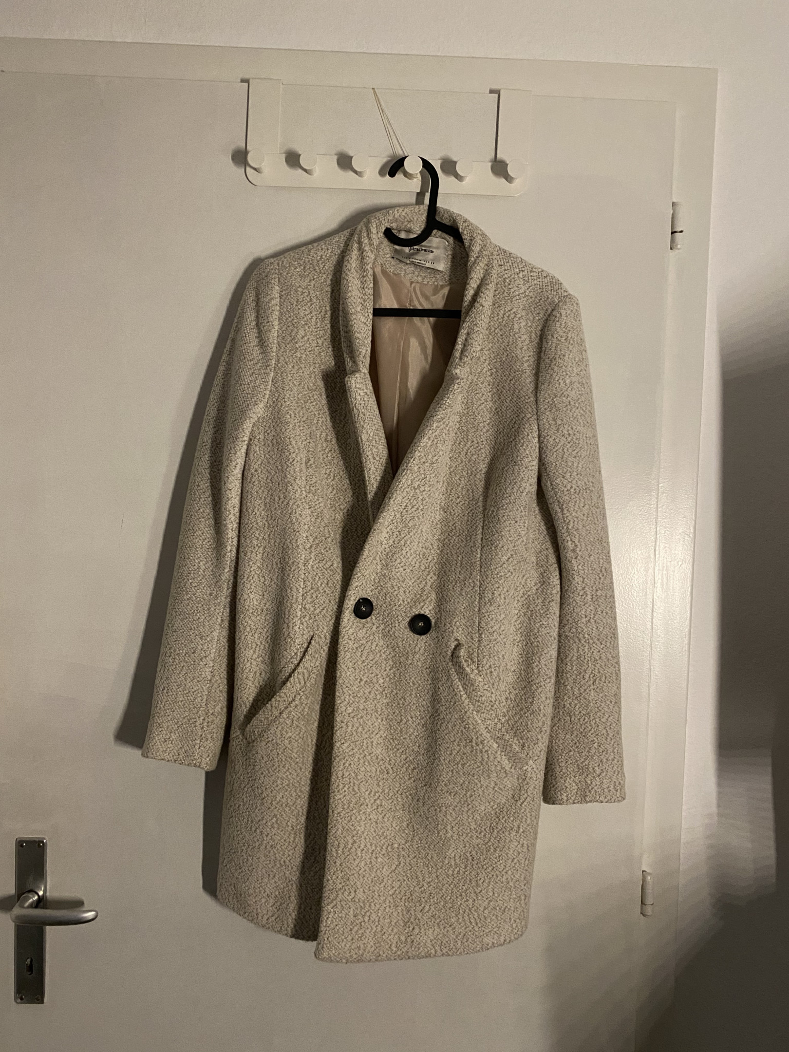 manteau gris stradivarius
