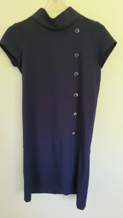 Robe style 60's bleue marine