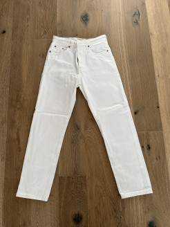 Levi's 501 jeans white