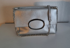 Grey shoulder bag