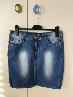 Jupe courte en jeans