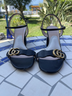 GUCCI sandals size 39 heel height 8 cm