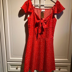 Red summer dress - size 38