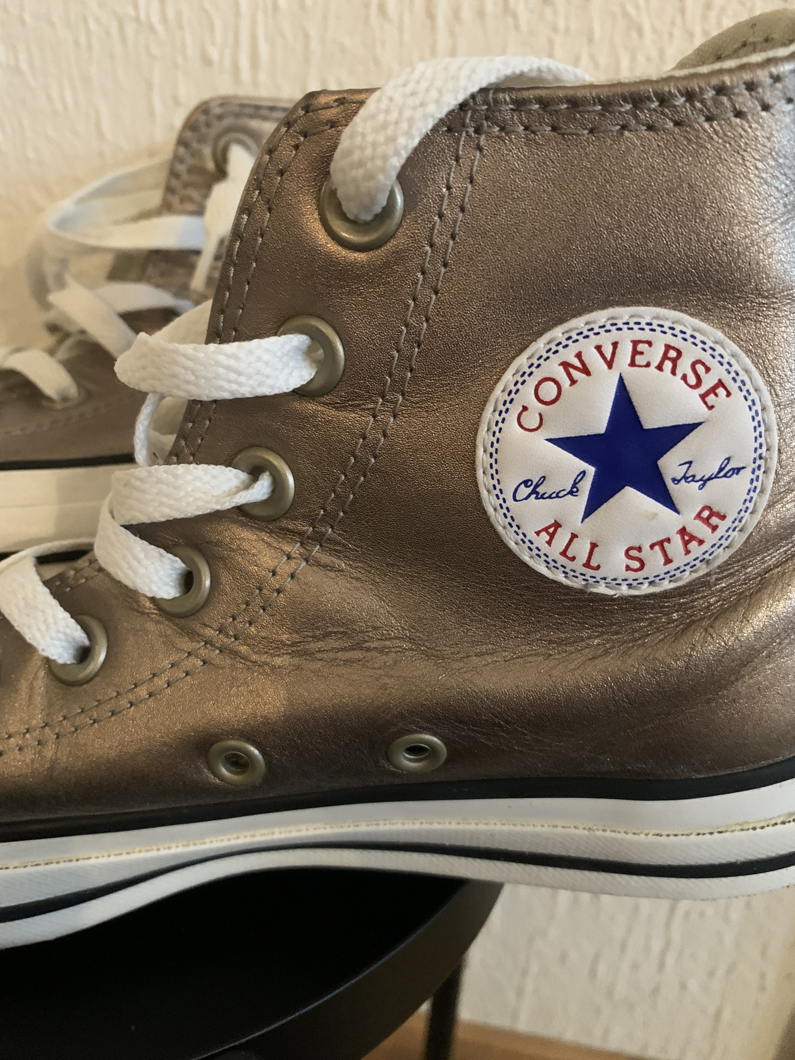 Converse cheap cuir doré