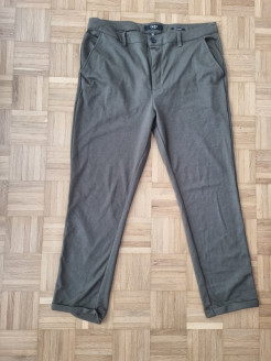 Pantalon kaki élastique grande taille