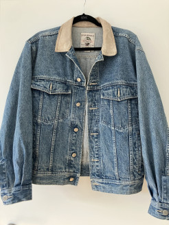 Veste en jeans avec motif