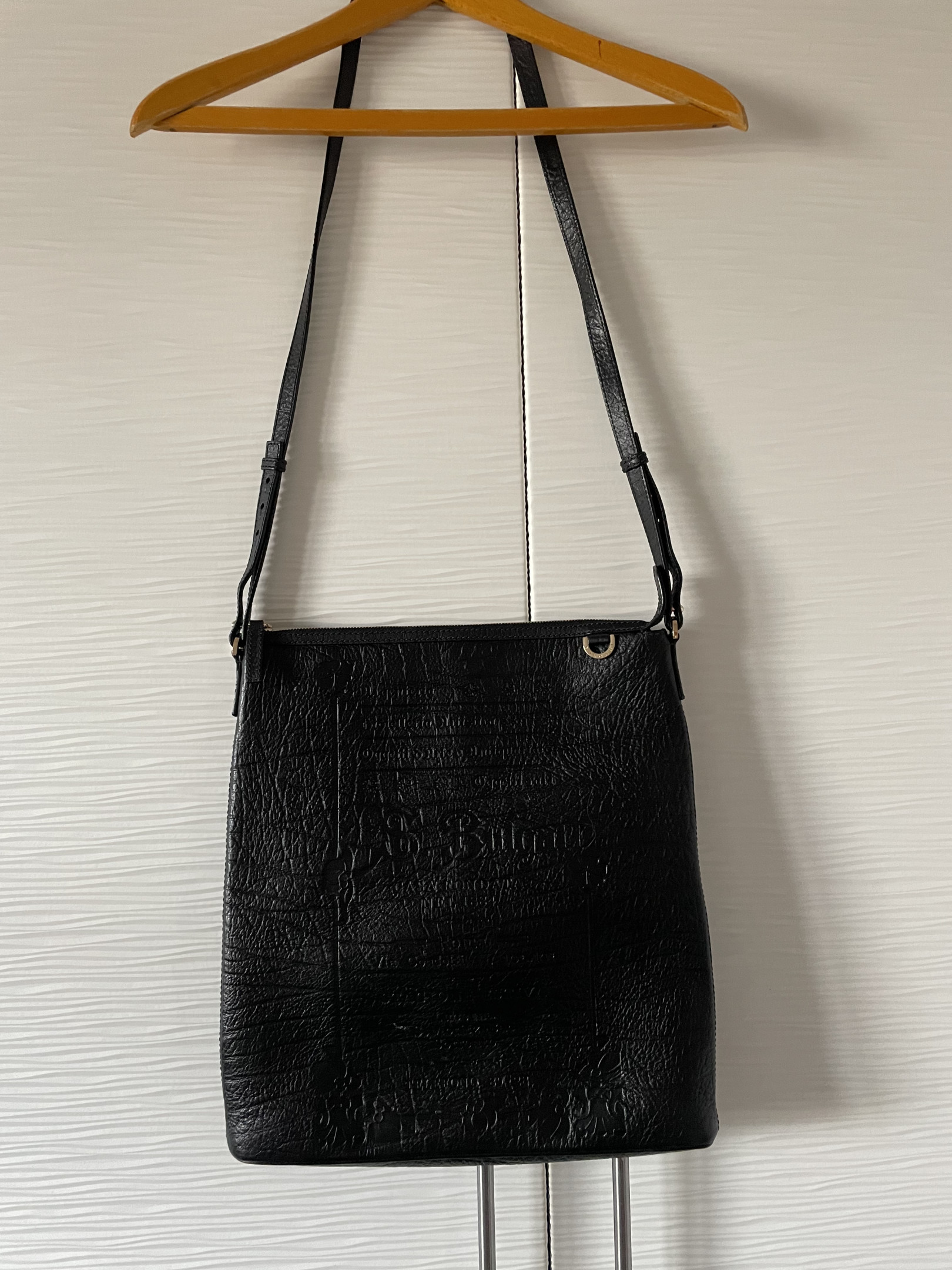 Bulgaria black leather bag