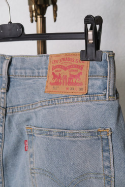 511 Levis Jeans - 33W 30L Blue Cotton - 33" waist