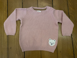 Fine pink wool jumper 12 months