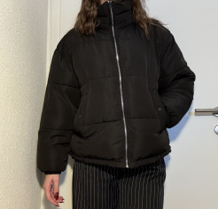 Black high-collared jacket