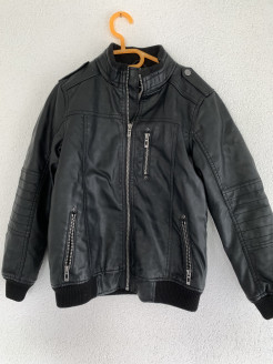 Faux leather jacket size 140