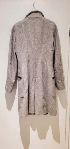 Light grey fitted coat