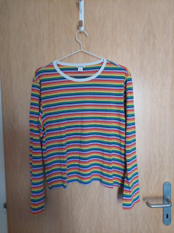 Regenbogen-Pullover
