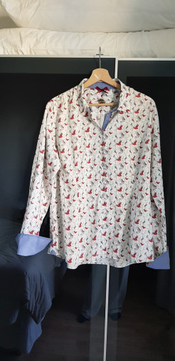 Fancy cotton shirt with long sleeves
