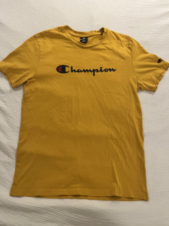 CHAMPION senfgelbes T-Shirt Größe L