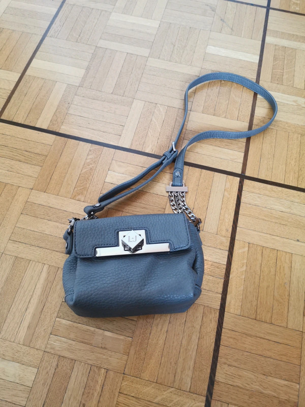 Mini Sac Liu Jo Gris 18cm Bandoulière