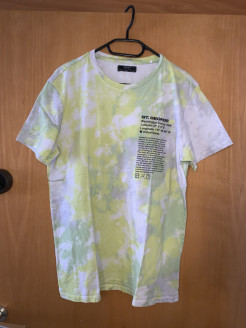 Yellow/green tie and dye T-shirt
