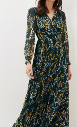 Robe longue Carmen Maxi Dress Rainforest de marque PHASE Eight