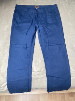 Pantalon en coton bleu