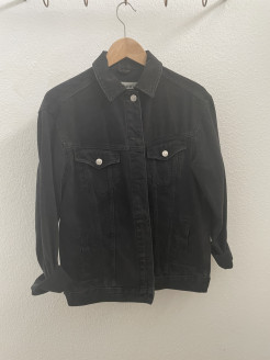 Black denim jacket