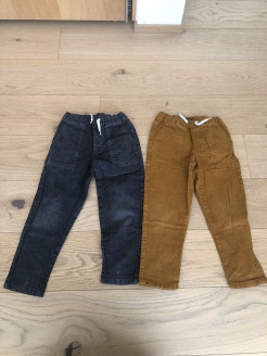 2 pairs of warm corduroy trousers