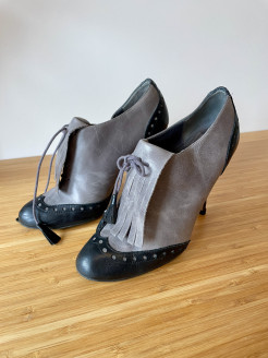 Heeled derby - Supple leather