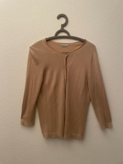 Beige cashmere cardigan