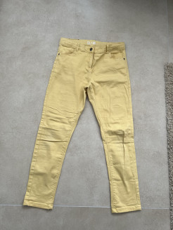 Girl's yellow jeans Verbaudet