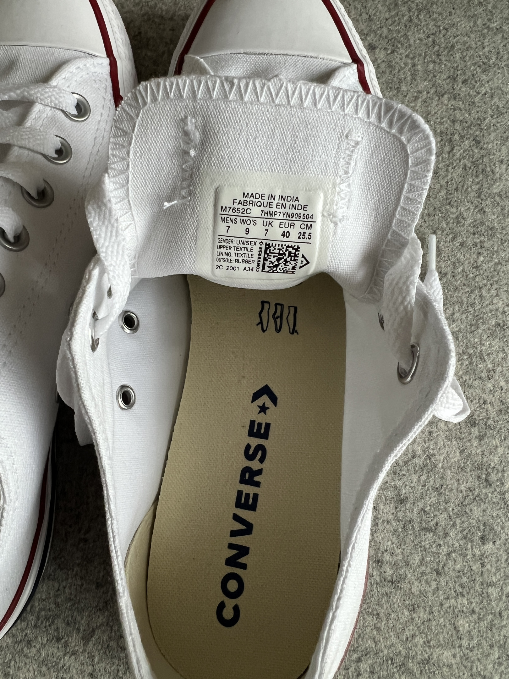 Converse blanche shop 40 euros