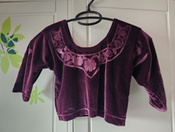 Haut crop top mauve