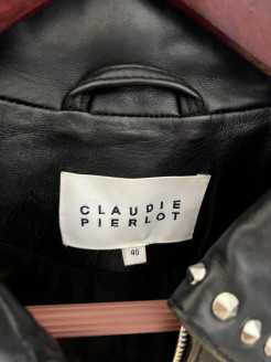 Veste en cuir Claudie Pierlot