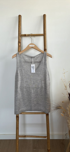 Top 100% Cashmere grey
