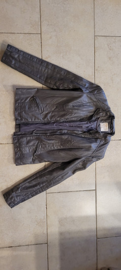 Grey leatherette jacket