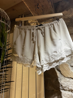 Ultraleichte Shorts mit Spitze