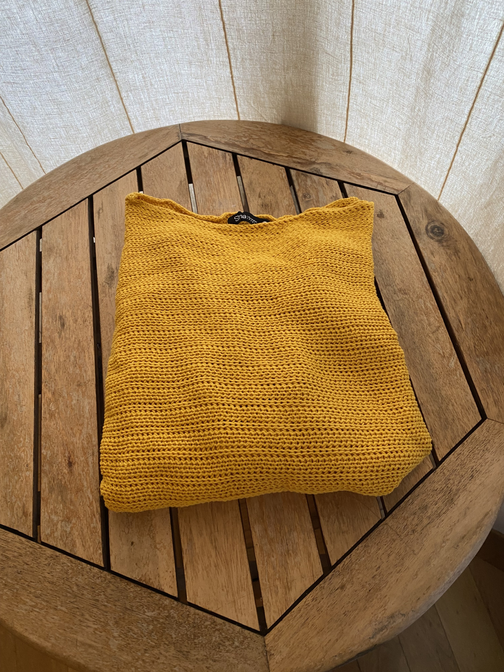 Pull jaune d'été, moutarde